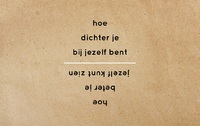 A68 - Hoe dichter je bij jezelf bent, hoe beter je jezelf kunt zien